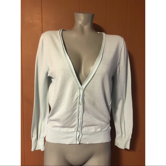 J. Crew V-Neck Belted Cotton Cardigan L - Picture 1 of 9